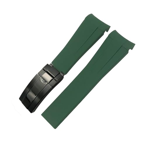 [XGYOMVB] 20mm 21mm 22mm o[EHb`oh Tu}[i GMT}X^[ fCgi VRXgbv ubN 18mm 19mm EHb`oh uXbg(Green black,21mm)