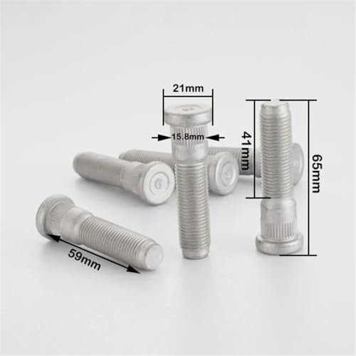 Tornillos de Rueda para F250 extra largos OE 6509858AA de alta resistencia mecánica 5