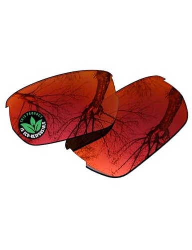 Image of Raydi Polycarbonate Replacement Lenses for Wiley X Valor Sunglasses - Fire Red Mirror - Polarized