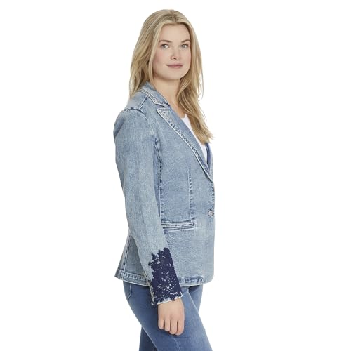 Jessica Simpson Women's Fitted Blazer with Single Button Front and Notch Collar Lapel Standard2