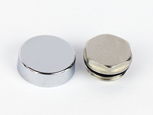 Chrome Cover Cap & Blanking Plug Valve for Heated Towel Rail Radiator Rad