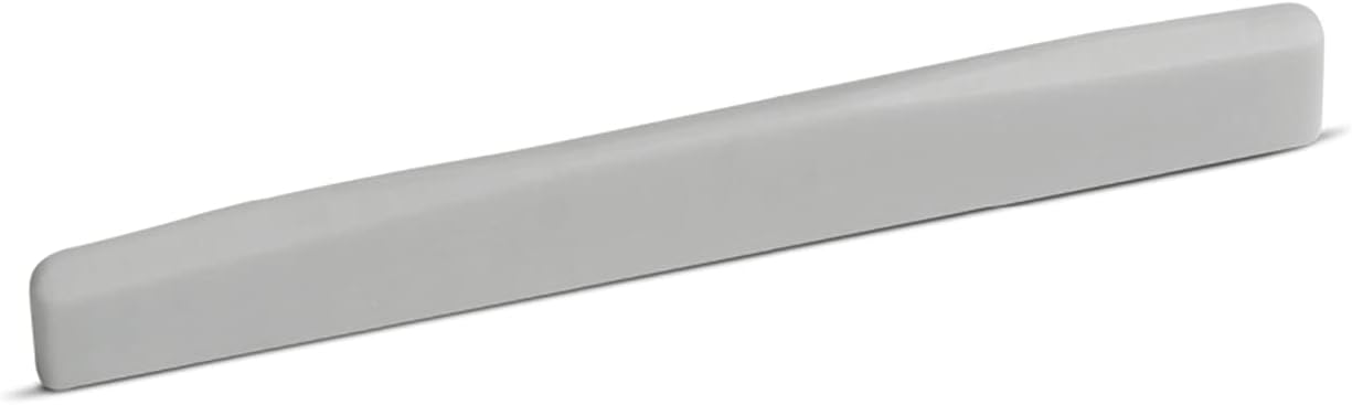Bone Saddle – Fits Many Fender® Acoustic Guitars – Wave Compensation – 16 inch Radius – 75 mm Length