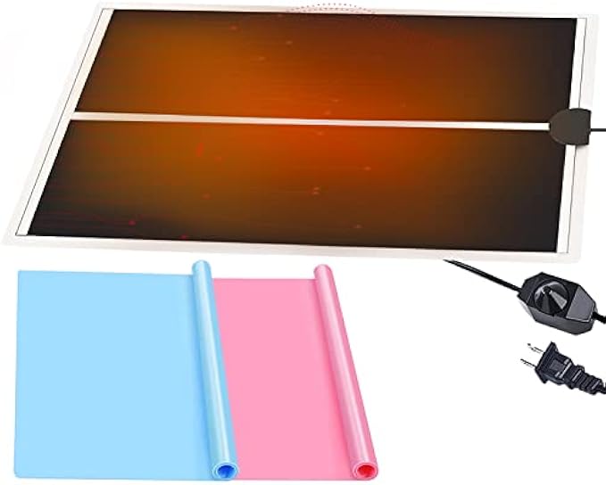 Resin Curing Heating Pad, Resin Curing Machine With 2 Silicone Pads For Fast Curing Epoxy Resin, Resin Dryer For Silicone Mold, Resin Mold, Resin Supplies