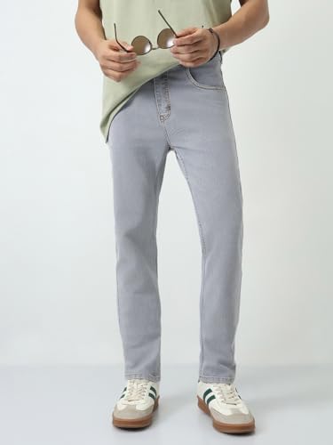 Image of Urbano Fashion Men's Slim Fit Washed Denim Jeans Stretchable