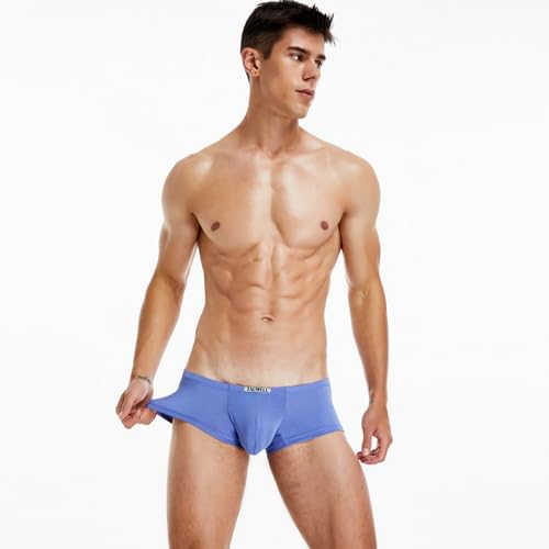 Boxers for Men with Big Pouch Breathable Ice Silk Underwear Thin Underpants Cool Boxers for Men3