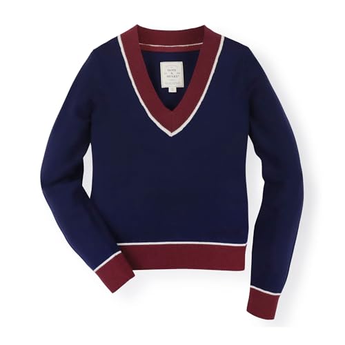 Image of Hope & Henry Women's Long Sleeve Fine Gauge V-Neck Sweater