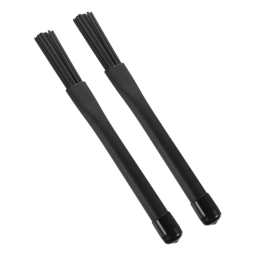 HEMOTON 1 Pair Drum Brush Set Handle Nylon Drum Brushes for Jazz Drummers Universal Drum Brush for Beginners