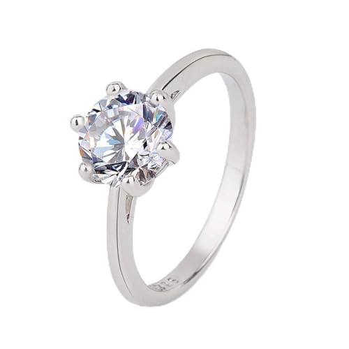 Bague en argent 925 anti-ternissement zircon rose mariage