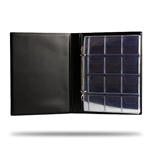 SCHULZ Münzalbum Mini Ideal für 2-Euro-Münzsammlungen - schwarz klein und handlich