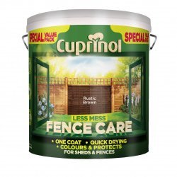 Cuprinol Less Mess Fence Care (Formerly Timber Care) 6L Rustic Brown by Cuprinol