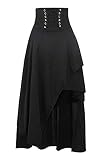 ❤ Características:falda steampunk mujer, falda corset, falda estilo victoriano negro, Esta es una falda para mujer. faldas de cóctel, faldas midi, faldas de fiesta, faldas asimétricas, faldas de fiesta, faldas de graduación, faldas altas y bajas, faldas cruzadas, faldas clásicas, faldas retro, faldas con vendajes, faldas altas y bajas. Tejido cómodo, apto para toda chica que ama la belleza.