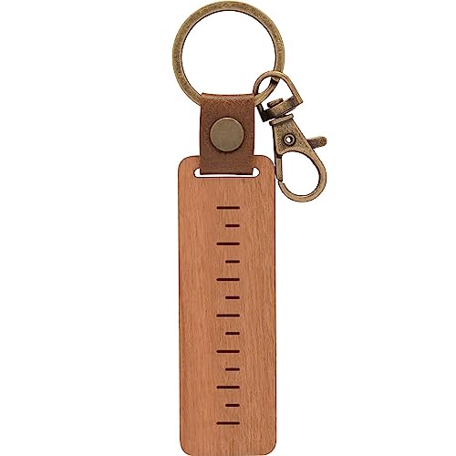 GRUSS & CO 48329 Wooden Key Ring with Alleskönner Engraving Cherry Wood with Carabiner, Brown, Länge 15 cm - Image 2