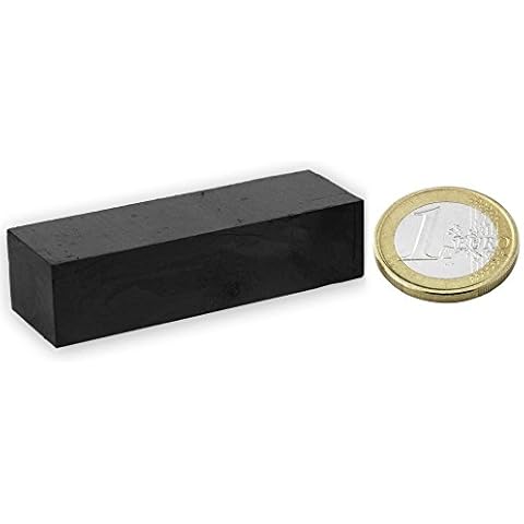 5 x Quadermagnet 60 x 20 x 15mm Ferrit Y35 - hält 3,5kg Keramik-Magnet Cover