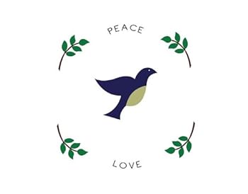 Unknown Binding Peace Love Table Runner Book