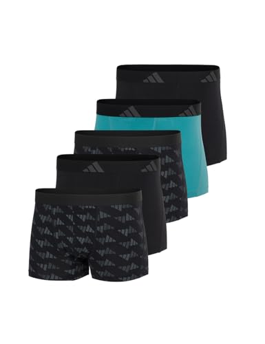 adidas Trunk (5pk) -Active Flex Cotton-Bequeme Unterwäsche Pantalones Cortos, Assorted_4am019, S Hombres