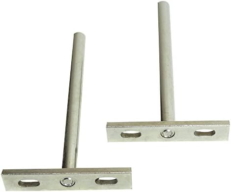 Floating Shelf Invisible Support Brackets Only - Concealed - 5" Hardened - Low Profile Blind Mounts for wall Shelving