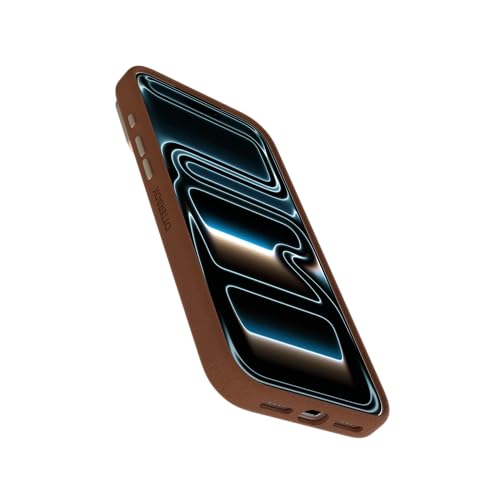 Image of OtterBox iPhone 17 Pro Max Symmetry Series Cactus Leather Case - Desert Saddle - Brown - Slim, Premium Protective iPhone Case