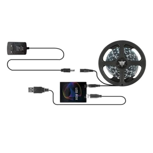 Iyalezirk - Tira de luz LED USB 5V para iluminación de debajo de la cama, retroiluminación para TV, dormitorio, iluminación DIY, 3 metros, enchufe de la UE