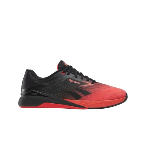 Reebok Unisex-Adult Nano X5 Sneaker, Black/Energy Red, 11.5 Women/10 Men