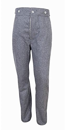 Civil War US Officer's Men '0.5' inch Trim Trouser-Wool Pants2