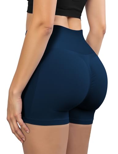 Short de sport bleu marine grande taille XX-Large pour femme Buauty