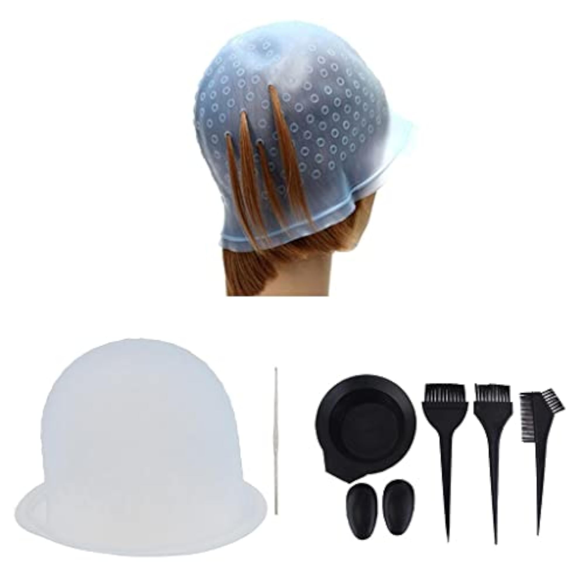Salon Hair Dye Color Bowl Comb Brush Set