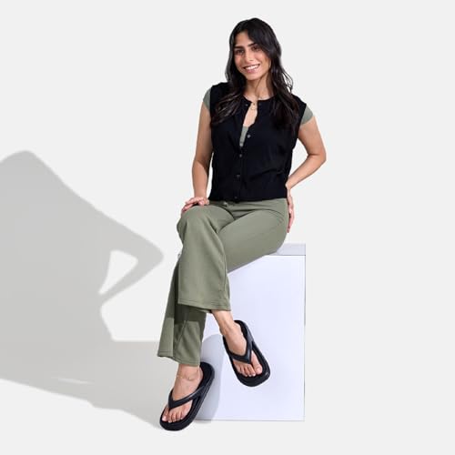 Image of Neeman's Cushers Flip Flops for Women | Powered by CushyVerse Technology for Ultimate Cushioning, Bounce & All-Day Comfort