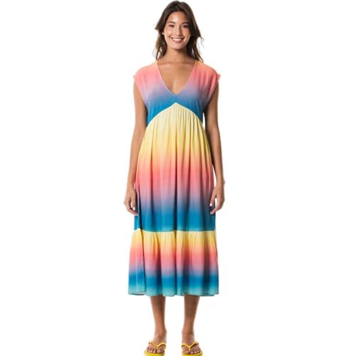 Vestido Havaianas Midi Aurora Boreal