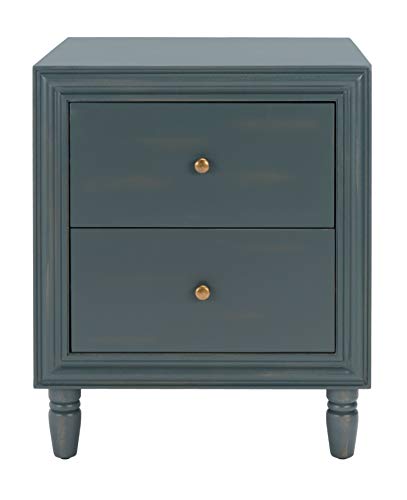 Safavieh American Homes Collection Blaise Steel Teal Accent Table #TOP3