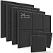 JBER Acoustic Studio Foam, 24 Pack 2" X 12" X 12" Round C-Panel Sound Foam Panels Soundproofing Treatment Studio Wall Padding Sound Absorbing Fireproof Pyramid Wedge Tiles