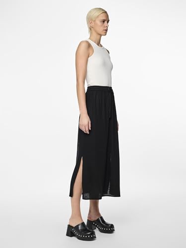 Jupe mi-longue PCPIA PIECES coupe fluide et taille haute