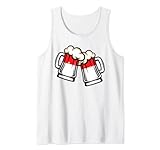 Taza de cerveza con la bandera de Indonesia - Cerveza Indonesia fresca Camiseta sin Mangas