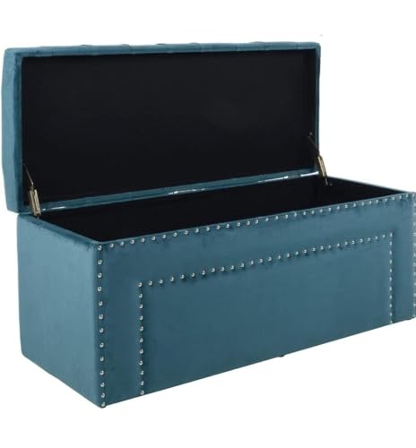 Image of Sofa Couch Poufffe Storage 50 inch Inches Ottoman Tufted seat with Storage Bench Multipurpose Seater for Living Room Guest Room Office
