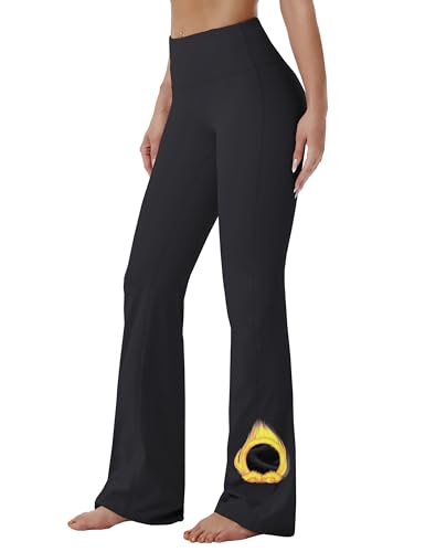 Image of BUBBLELIME 29 inch /31 inch /33 inch /35 inch /37 inch 3 Styles Women's High Waist Bootcut Yoga Pants Basic /Side Pockets Tummy Control Workout Flared