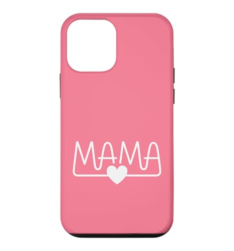 Mama Heart Line Drawing Minimalist - �s���N �X�}�z�P�[�X iPhone 12 mini �p