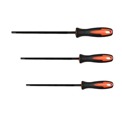 EIHI 3 pièces Lime tronconneuse,Lime Chaine tronconneuse,affuteuse de chaine tronconneuse,avec poignée, Acier à roulement,il Existe 3 Tailles de 4,0 mm, 4,8 mm, 5,5 mm