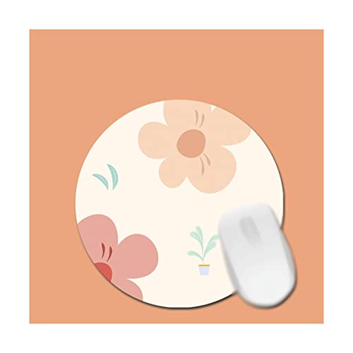 QMOWIZ Mauspet Rundes Mousepad Niedliches Mauspad Premium-mauspad Mit Wasserdichter, Rutschfester Unterseite Für Computer-büro-Schreibtisch Pc Maus pad