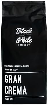 black + white coffee co. Gran Crema Çekirdek Kahve, 1 kg — Amazon ürün görseli