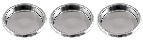 Gas N Pow3r - Filtros ciegos de acero inoxidable de 58 mm para retrolavado con limpiador Puly Caff de cafeteras comerciales, 3 unidades