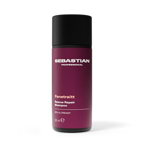 Sebastian Professional Penetraitt Rescue Repair Shampoo | Strengthening & Repair | For Damaged & Colored Hair |1.6 Fl Oz (Pack of 1)