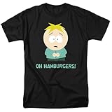 Popfunk South Park Butters Oh Hamburgers Unisex Adult T-Shirt - Large - Black