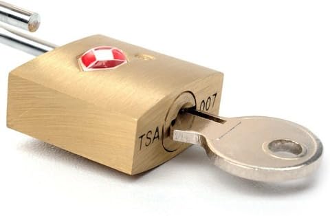 Anti-Theft Metal Lock for Travel Bag, Luggage, Door, Tool Box, Hiking Campaign Backpack Padlock (TSA Key Lock)-image-47