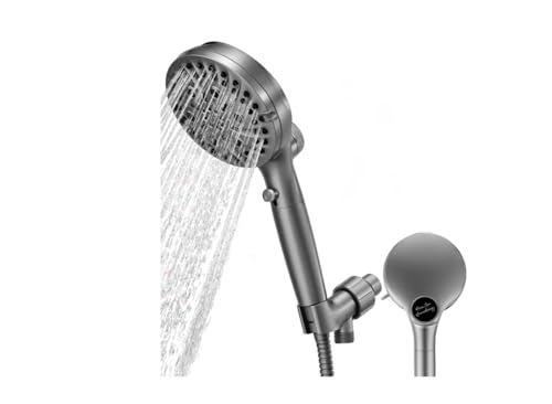 Cabezal de regadera filtrado con ducha manual, 10 modos de rociado