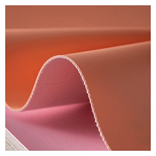 Cuir écologique similicuir orange souple 137 cm pour réparer chaises et canapés usés