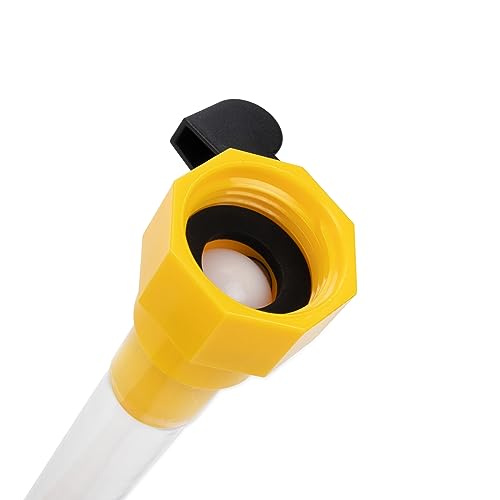 Image of Camco 40004 RV Gravity Water Fill Adapter with Shut Off Valve and Clip - Allows for Quick Filling of Your RV's Gravity Water Fill - Adapter Fits Standard Drinking Water Hoses (Pack of 6)