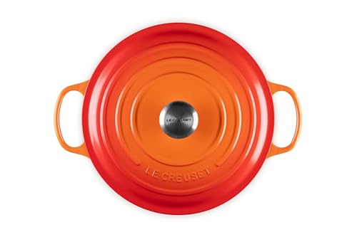 Le Creuset Signature Enamelled Cast Iron Round Casserole Dish With Lid, 28 cm, 6.7 Litre, Volcanic, 21177280902430
