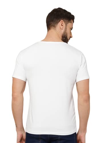 Image of T-Shirt for Men - 100% Cotton Casual T-Shirt | Half Sleeve, Round Neck 4 Way Stretch Fabric | Slim Fit T-Shirt