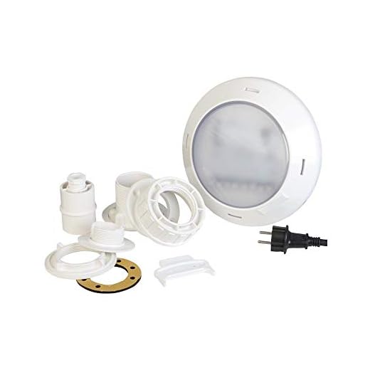 Gre Plwpb - Proyector Led Blanco Para Piscina De Madera Y Composite
