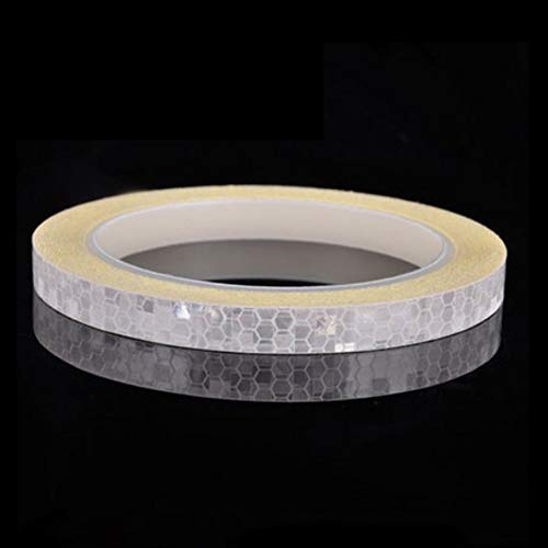 Preisvergleich Produktbild JIUY Fahrradzubehör Reflective Fahrrad Aufkleber Klebeband für Fahrrad-Sicherheits-Reflective Fahrrad-Aufkleber (Silber)