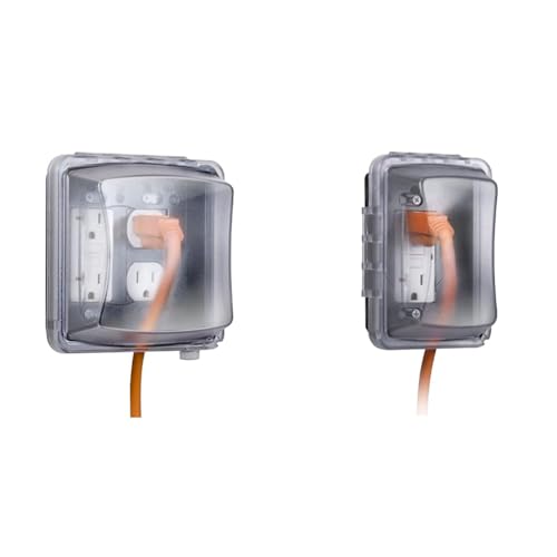 TayMac Weatherproof 2-Gang 55-in-1 & 1-Gang 16-in-1 Outlet Covers